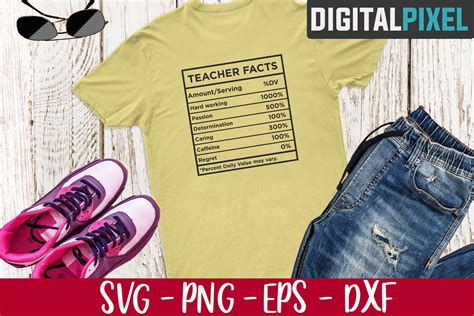 Teacher Facts SVG PNG DXF - Teacher Nutrition Facts Svg (535632) | Cut ...