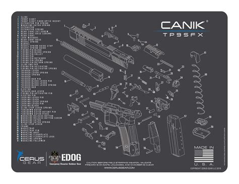 Buy EDOG TP9 Cleaning Mat - Schematic (Exploded View) Diagram ...