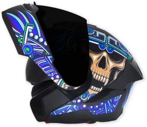 Steelbird SBA-8 Hunt ISI Certified Flip-Up Graphic Helmet for Men with ...