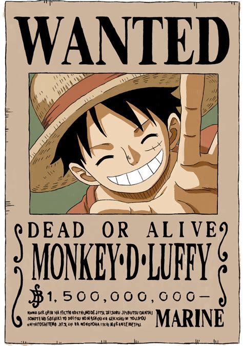 Straw Hat Luffy Wanted Poster