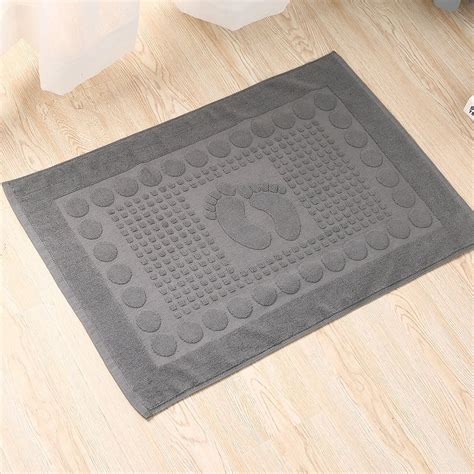 Nvzi Bath Mats [Not a Bathroom Rug] Cotton Banded Machine Washable ...