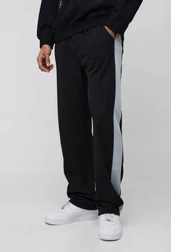 Men's Black Baggy Jeans | boohooMAN UK