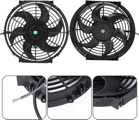 Buy 10 Universal Slim Fan Push Pull Electric Radiator Cooling Fan 800 ...