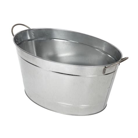 Large Oval Stainless Steel Ice Bucket - Prestige Wedding & Event Hire