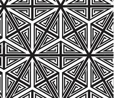 Geometric Abstract Black And White by Triangles Black And White Abstract Seamless Geometric Geometric Abstract Black And White