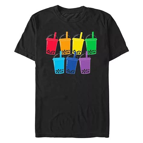 Men's Rainbow Boba Graphic Tee