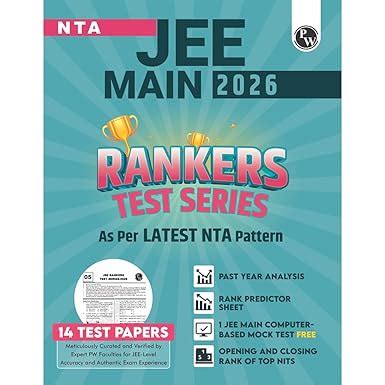 Buy PW 14 JEE Main Rankers Test Series 2026 As Per Latest NTA Pattern ...