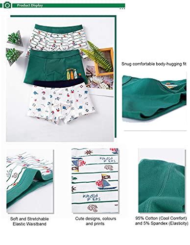 Buy Pepperika Boys Cotton Briefs (Pack of 5) (PPBB3_4_5_Multi-Colour_3 ...