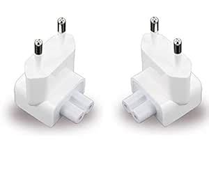Lukzer (2 Pack) Universal 2 Pin EU Plug Adapter Compatible with Apple ...