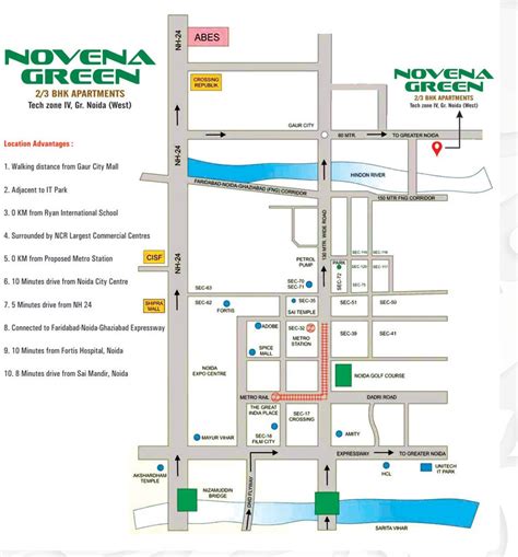 Novena Green Location Map | Novena Green Noida Extension Location Map