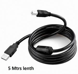 99Gems 5 MTRS PRINTER USB CABLE Wire Connector Price in India - Buy ...