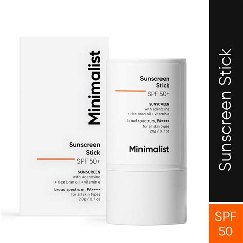 Buy Minimalist SPF 50+ Sunscreen Stick, 20 gm | 19 Minutes Delivery ...
