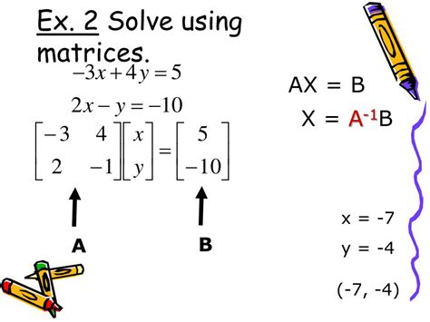 Solving System of Equations Using Matrix 的图像结果