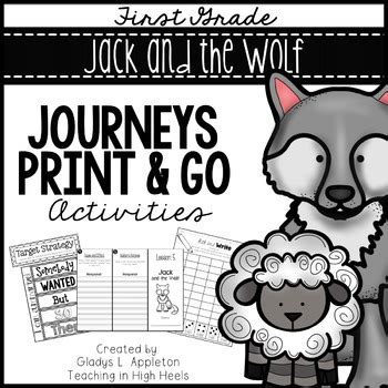Jack and the Wolf Journeys First Grade Print and Go Activities | TpT