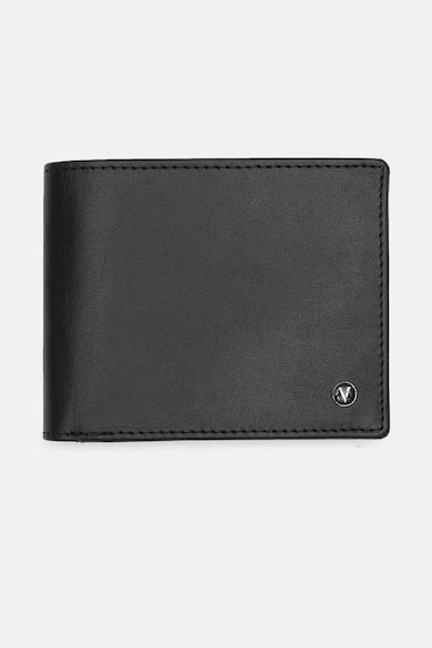 Buy Men Black Leather Wallet Online - 39908001 | Van Heusen