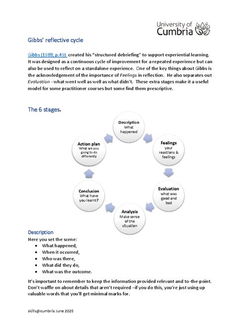 Image result for Gibbs Reflective Cycle Analysis Explained