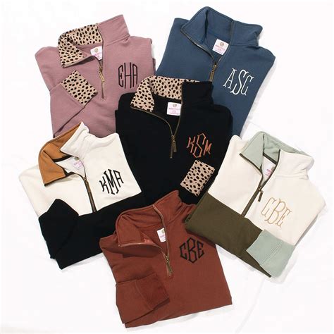 Personalized Quarter Zip Sweatshirt