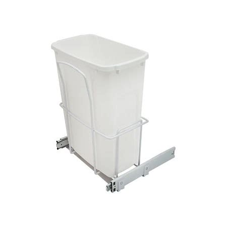 Hafele 503.12.777 35 Quart Single Pull Out Waste Bin with Heavy Duty ...