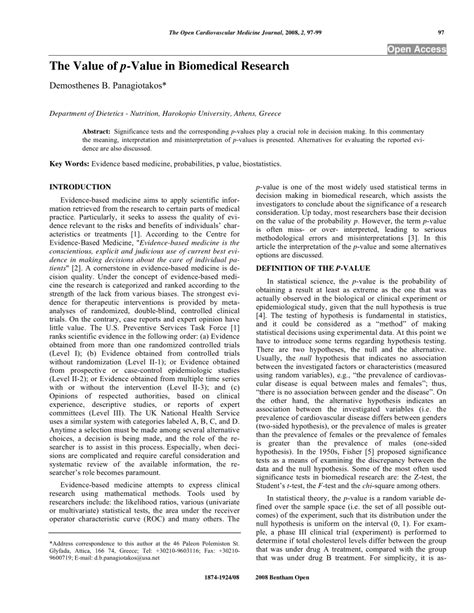 P-Value in Bioinformatics 的图像结果