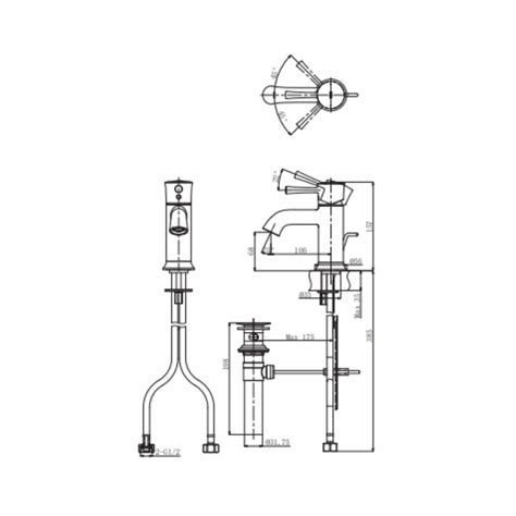 Toto Table Mounted Regular Basin Mixer LN TLS02301B - Chrome on Decure.in