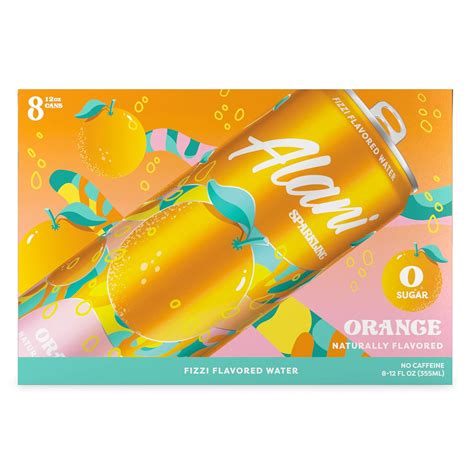 Amazon.com : Alani Nu Sparkling Water "Orange," Naturally Flavored, 0 ...