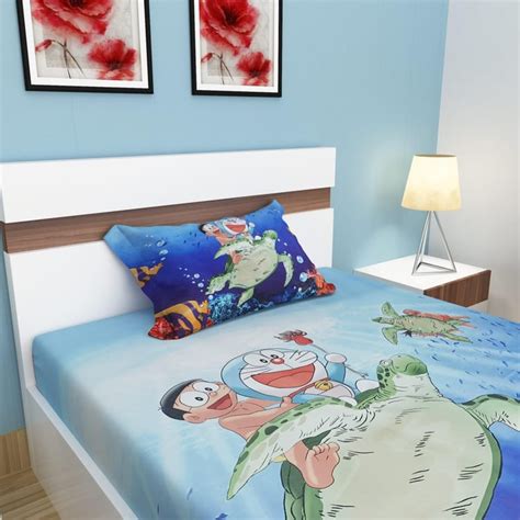 Buy Doraemon Single Bedsheet Set- 2 Pcs. from Home Centre at just INR ...