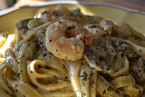 Creamy Shrimp and Mushroom Pasta