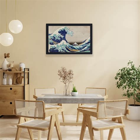 Infidu Katsushika Hokusai's The Great Wave off Kanagawa, famous vintage ...