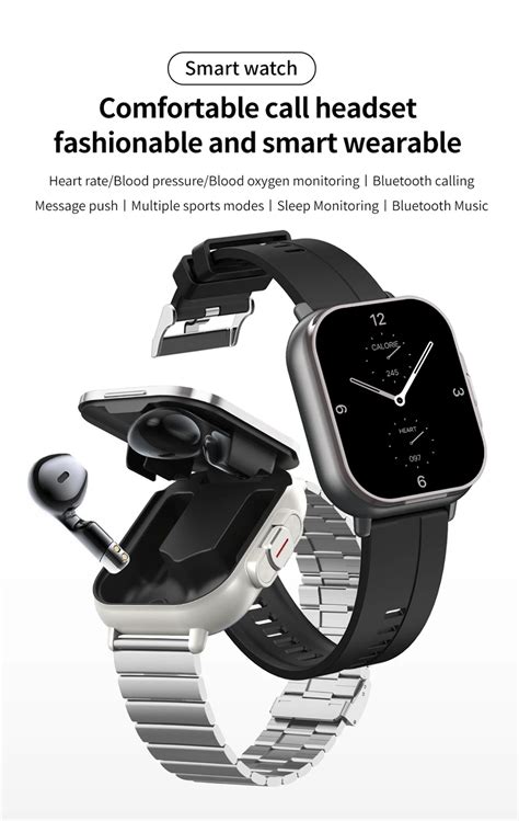 2 in 1 Smartwatch With Earbuds