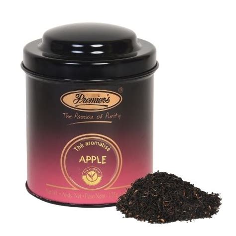 Apple Flavoured Whole Leaf Tea in Round Metal Caddy | Teamoods India
