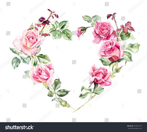 Hearts And Roses Drawings