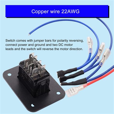 Buy weideer Polarity Reversing Momentary Rocker Switch 20A 12V DC Motor ...