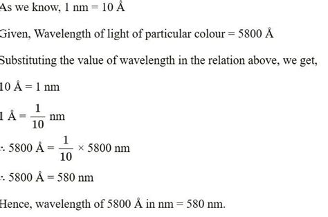 D) NUMERICALS: 1. The wavelength of light of a particular colour is ...