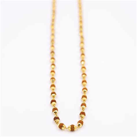 Buy quality 22Kt Rudraksh Gold Chain in Surat