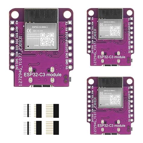 3pcs ESP32 C3 Mini Development Board for Arduino IDE, 4MB Flash ESP32 ...