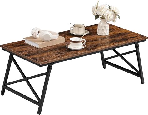 41.3" Folding Coffee Table with Safety Buckles, Low Coffee Table ...