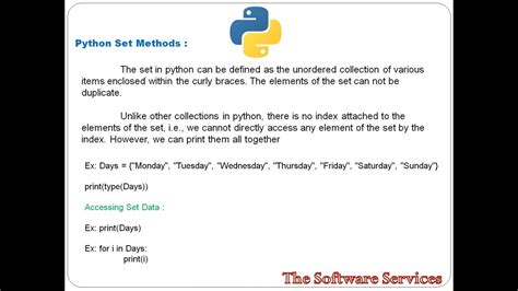 Image result for Set in Python Telugu