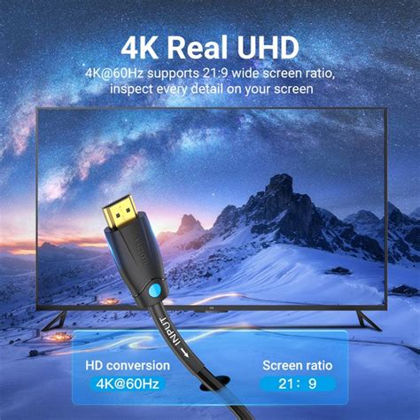 VENTION AAMBK 8m HDMI Male to Male HD Video 3D Movie Cable Engineering ...