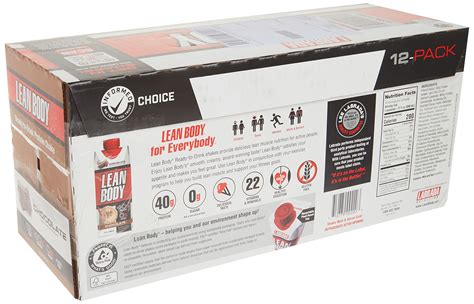 Lean Body Ready-to-Drink Chocolate Protein Shake, 40g Protein, Whey ...