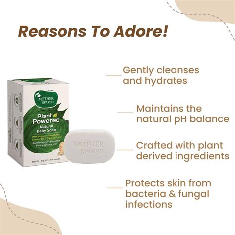 Buy MOTHER SPARSH PLANT POWERED NATURAL BABY SOAP 75G X 2 Online & Get ...