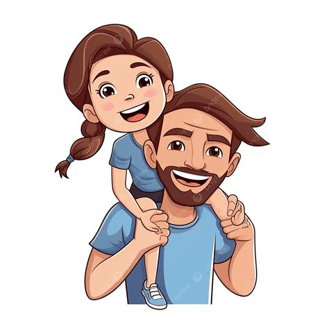 Father And Daughter Clip Art, Cartoon, Child, Kid PNG Transparent Image ...