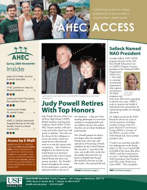 Fillable Online health usf Judy Powell Retires With Top Honors - USF ...