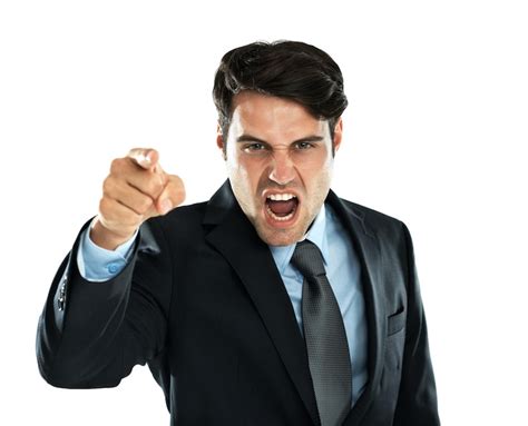 Premium Photo | Shouting man pointing and angry portrait of a business ...