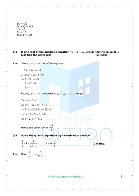 Image result for Class 10 Maths Chapter 4 Important Questions