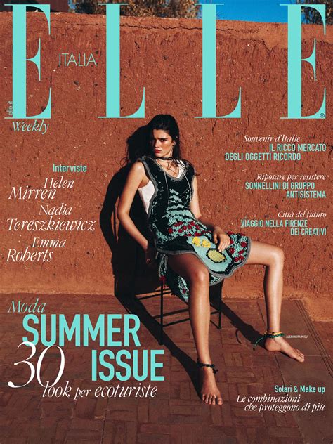 Alexandra Micu in Bottega Veneta on Elle Italia July 4th, 2024 cover by ...