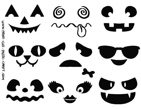 Jack O Lantern Faces Printables