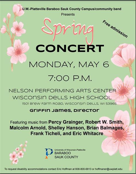 UW - P BSC Band Concert, Wisconsin Dells High School, 6 May 2024 ...