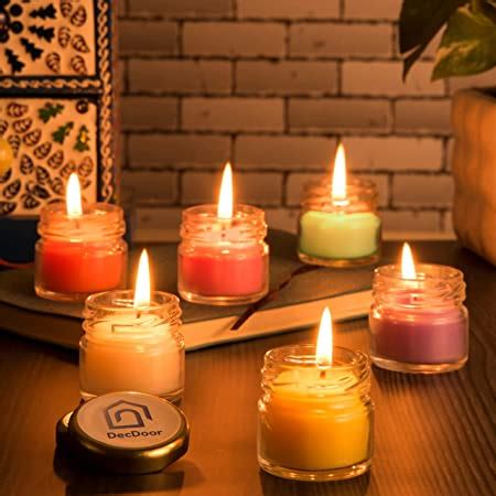 Pure Source India Votive Glass Candles, Pack of 12 (Scented - Lavender ...