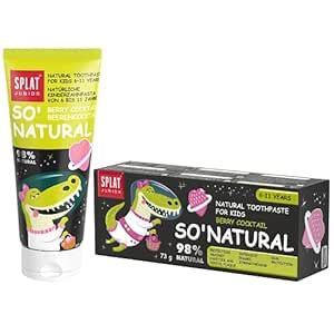 Buy SPLAT JUNIOR Natural Toothpaste- Berry Cocktail Flavor (6-11 Years ...