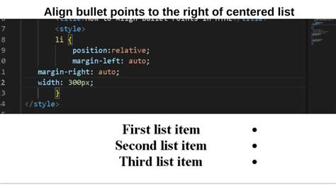 Image result for HTML Bullet Point Space